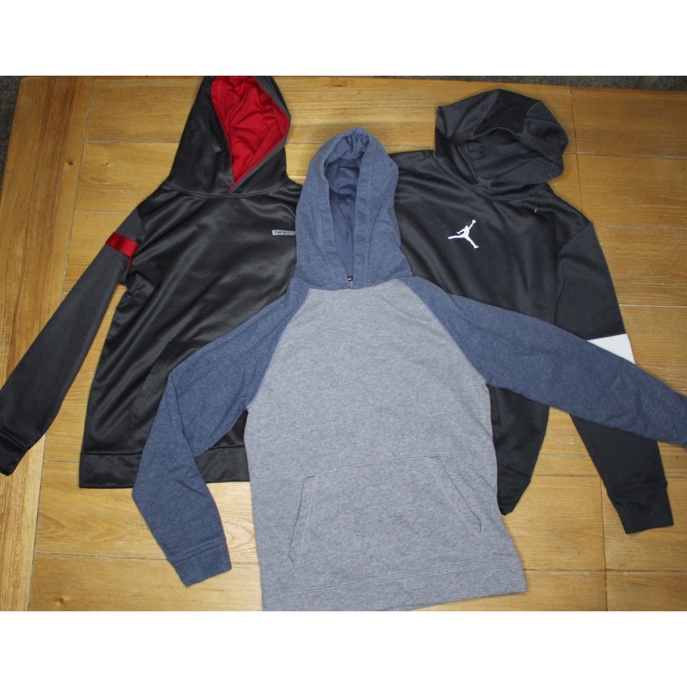 Boys (3) Piece Hoodie Lot 10-12 Preowned